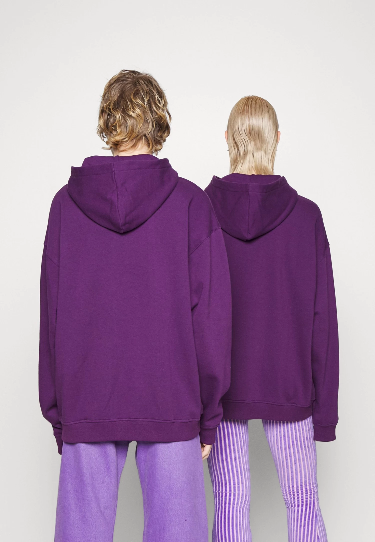 YOURTURN Unisex - Hoodie - Dark Purple 3 YOURTURN Unisex - Hoodie - Dark Purple - Afbeelding 3