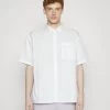 YOURTURN Plain Boxi Fit Unisex - Overhemd -White