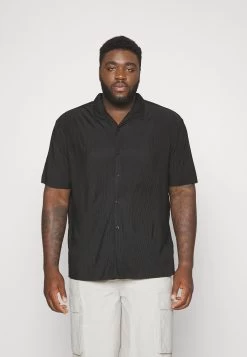 YOURTURN Plisse Shirt Unisex - Overhemd - Black