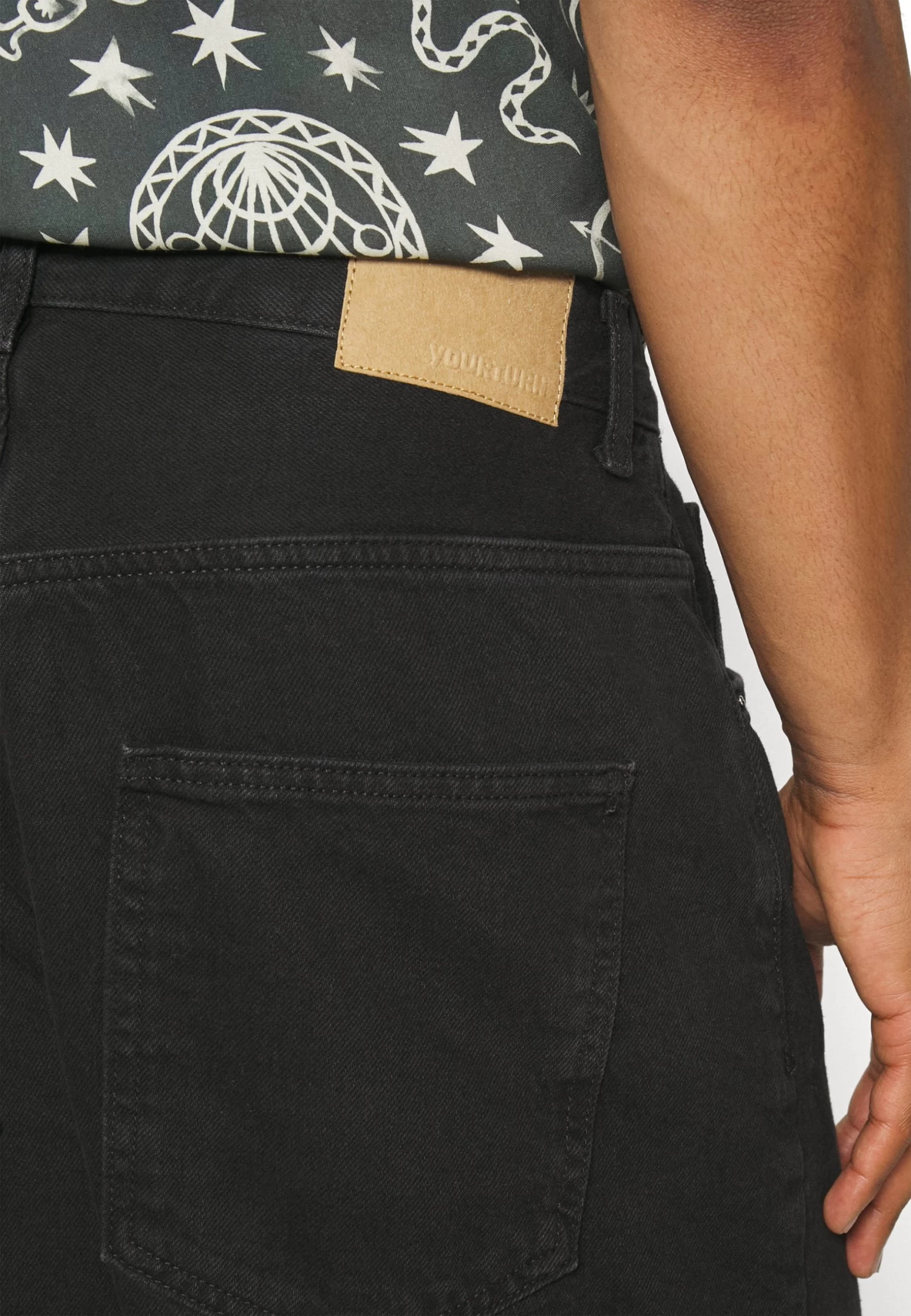 YOURTURN Baggy Jeans Unisex - Relaxed Fit Jeans - Black Denim 5 YOURTURN Baggy Jeans Unisex - Relaxed Fit Jeans - Black Denim - Afbeelding 5