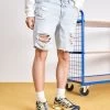 YOURTURN Unisex - Jeansshort - Light Blue Denim